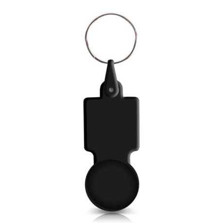 Porta-chaves com ficha € 0,50 para carrinho, plástico PS Key50