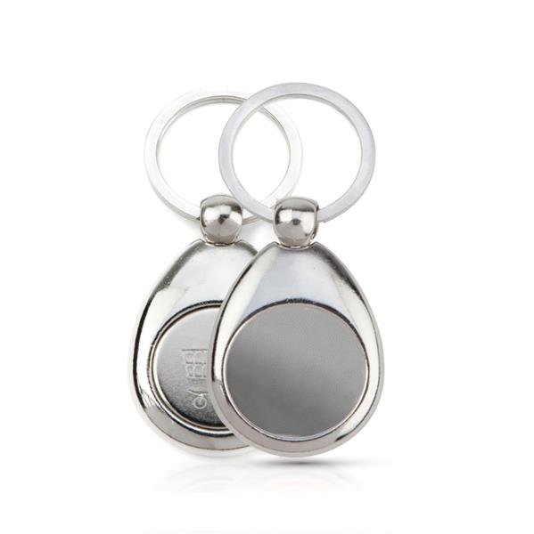 Porta-chaves MH-25 Carro com ficha € 1,00 para carrinho, metal MH-25 Carro