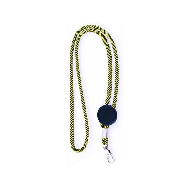 Lanyard em poliéster com ajuste e mosquetão Treel - Image 3