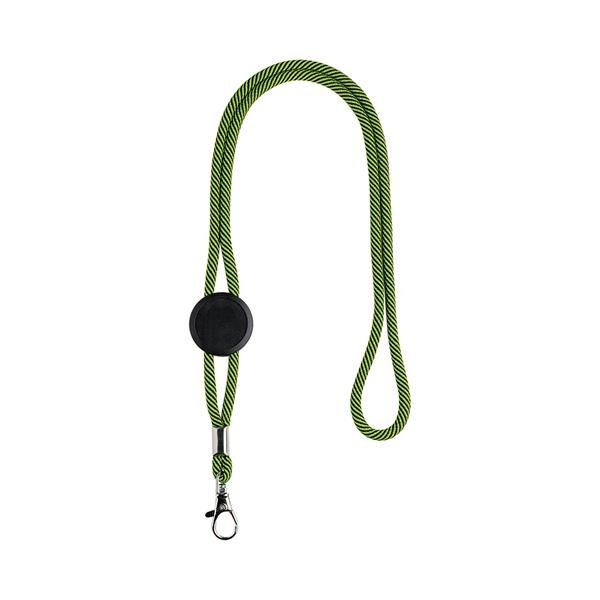 Lanyard em poliéster com ajuste e mosquetão Treel - Image 5