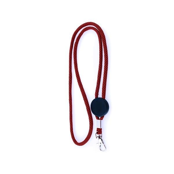 Lanyard em poliéster com ajuste e mosquetão Treel - Image 4