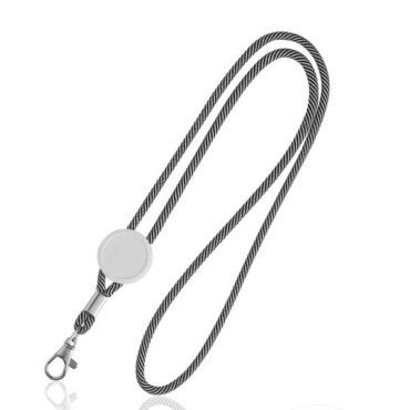 Lanyard em poliéster com ajuste e mosquetão Metrip