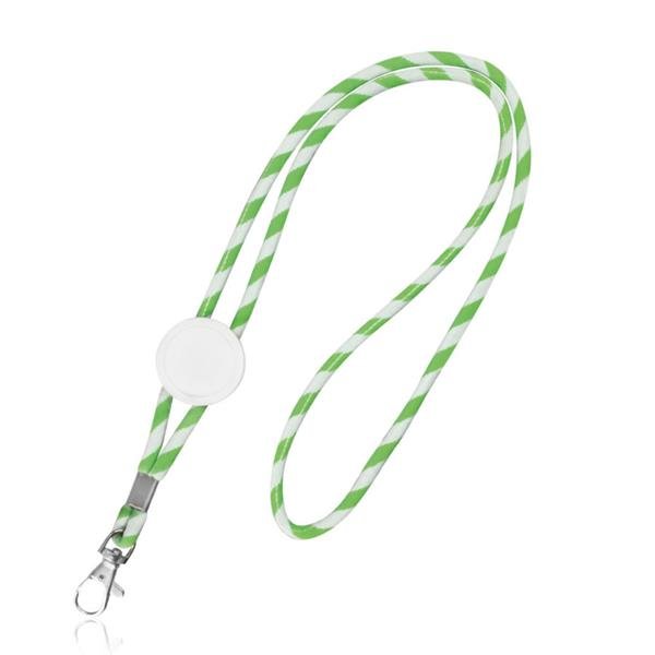 Lanyard tubular em terylene com ajuste e mosquetão Lapely - Image 5