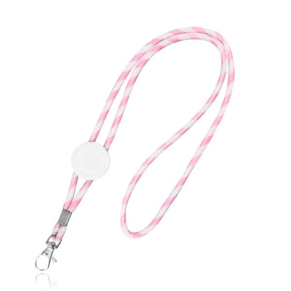 Lanyard tubular em terylene com ajuste e mosquetão Lapely - Image 2