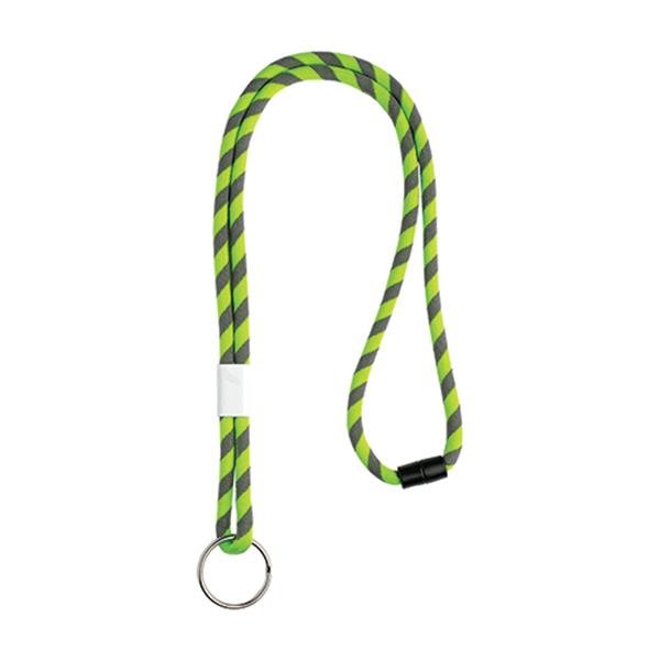 Lanyard tubular em terylene com ajuste e argola Poley - Image 3