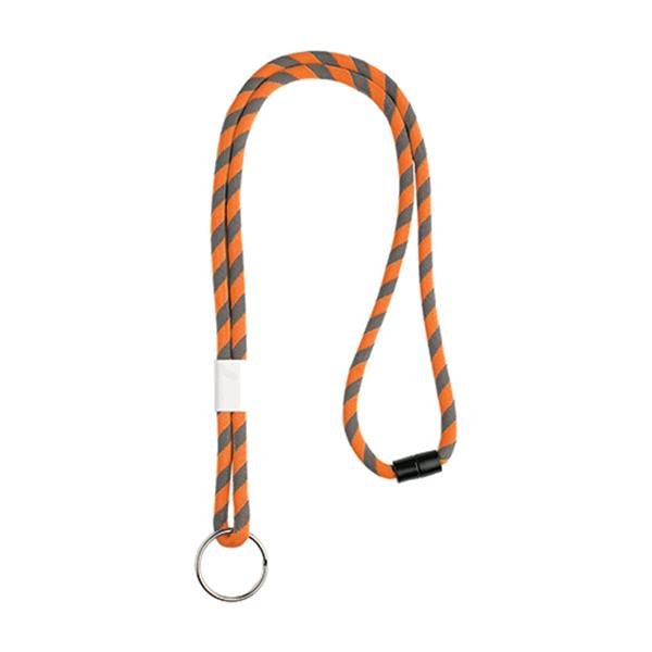 Lanyard tubular em terylene com ajuste e argola Poley - Image 4