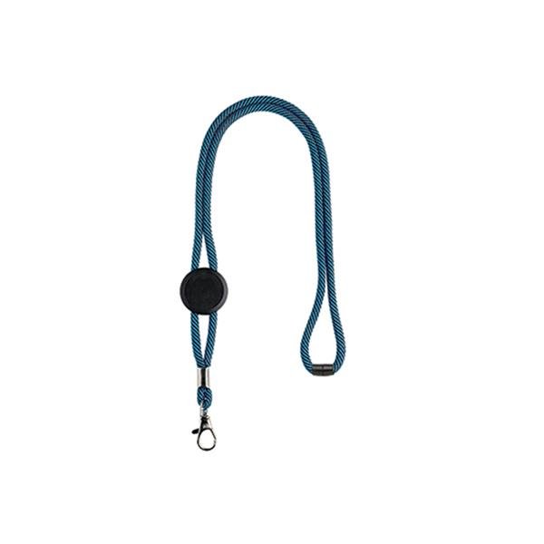 Lanyard em poliéster com ajuste, fecho de segurança e mosquetão Tep - Image 6