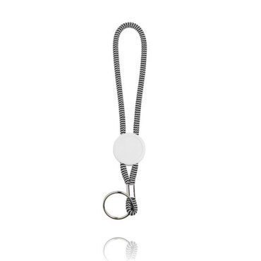 Porta-chaves tubular com ajuste e argola Tobby