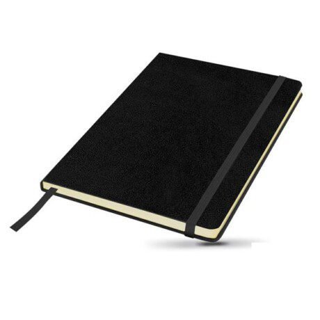Bloco de notas A5 pautado, com capa em cartão e bolsa Kinylined
