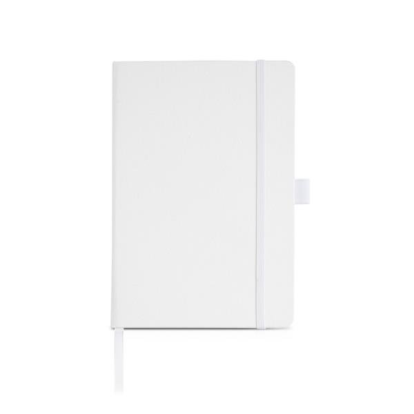 Bloco A5 em RPET com suporte para esferográfica RNote