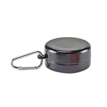 Copo retrátil 200 ml, com mosquetão e compartimento para comprimidos Foldcup