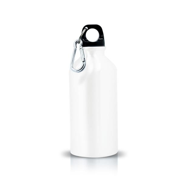 Garrafa em alumínio, 400 ml com mosquetão Freshy - Image 2