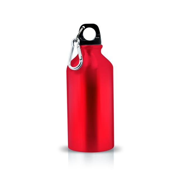Garrafa em alumínio, 400 ml com mosquetão Freshy - Image 4