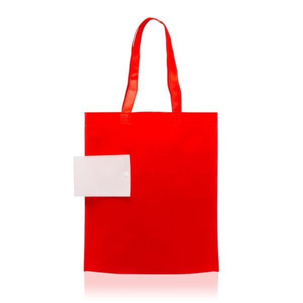 Saco dobrável em TNT 80g, com botão Foldbag - Image 4
