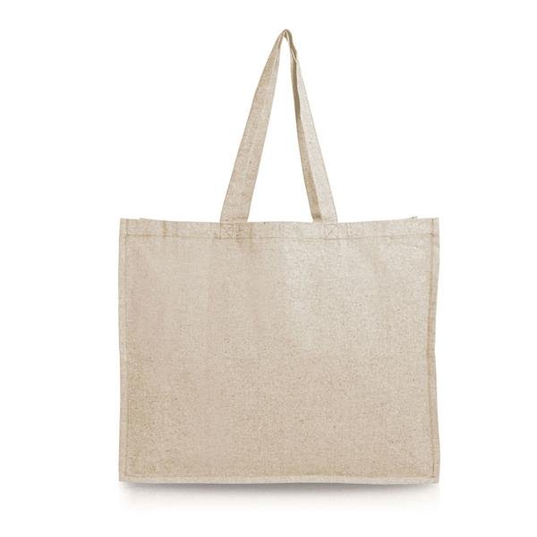 Saco em algodão reciclado 190g/m2 com fole e lateral Fashionista - Image 2