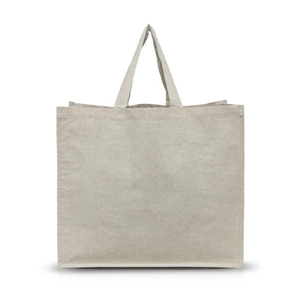 Saco algodão reciclado com laminação interior Shopper
