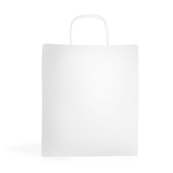 Saco papel kraft 100g/m2 27X31X16cm - branco WKraft05