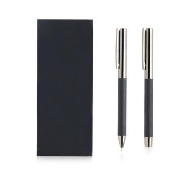 Conjunto de roller e esferográfica em metal,estojo de oferta Kalel