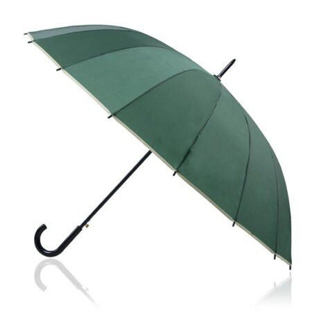 Guarda-chuva automático em P-190T, com cabo em madeira Raynfall