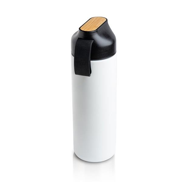 Garrafa térmica 600ml, detalhe em bambu Drinko - Image 3