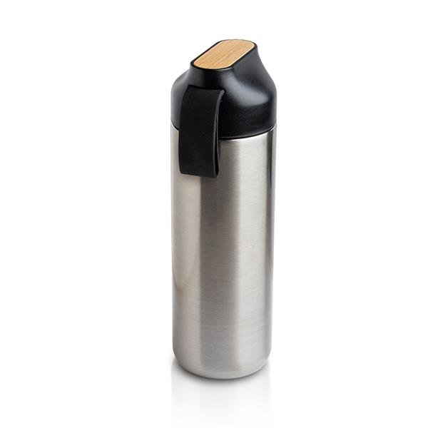 Garrafa térmica 600ml, detalhe em bambu Drinko - Image 2