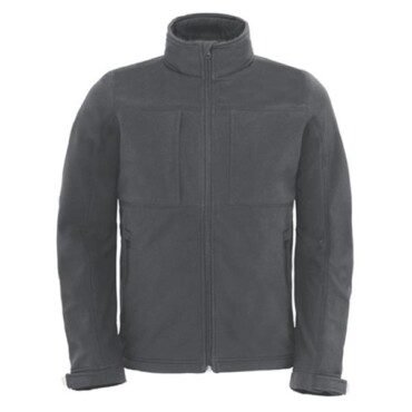 Parka B&C Hooded Softshell 340g - 94% Poliéster impermeável/ 6% Elastano Hooded Softshell