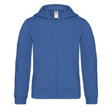 Casaco Sweat B&C Hooded Full Zip Kids 280g - 80% Algodão (investindo em Better Cotton)/ 20% Poliéster reciclado Hooded Full zip Kids