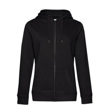 Casaco Sweat B&C Queen Zipped Hood 280g - 80% Algodão (investindo em Better Cotton)/ 20% Poliéster reciclado Queen Zipped Hood