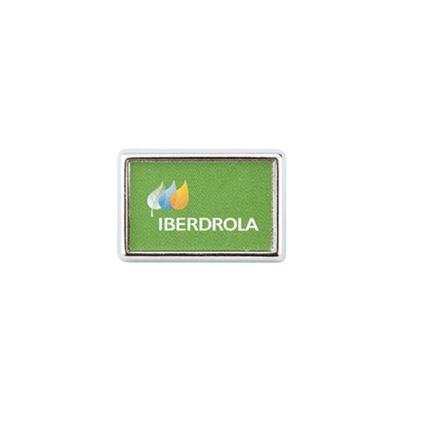 Pin-15 prateado retangular (21x13mm) PIN-15