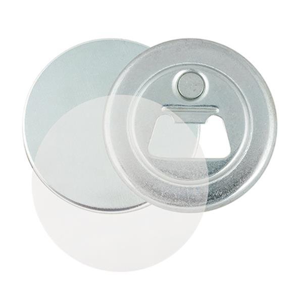 Crachá Americano CH-056-AB com abre-Cápsulas e íman(Ø56mm) CH-Ø56-AB